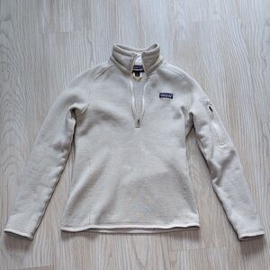 Patagonia Women's Small Beige Quarter-Zip Better Sweater